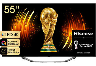 HISENSE 55U77HQ LED TV (Flat, 55 Zoll / 139 cm, UHD 4K, SMART TV, VIDAA U6)