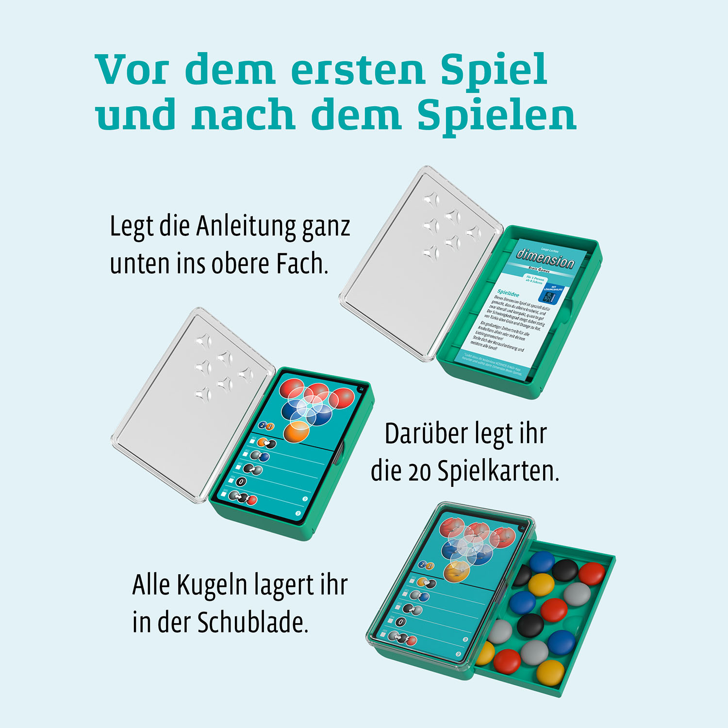 Mehrere Ansichten eines dunkelgrauen Laptops, offen und geschlossen, auf schwarzem Untergrund.