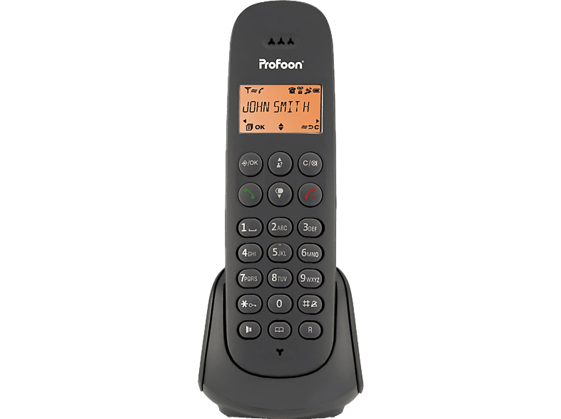 Profoon - Téléphone sans fil, 3 combinés PDX-300 TRIPLE Noir - Téléphone  fixe sans fil - Rue du Commerce