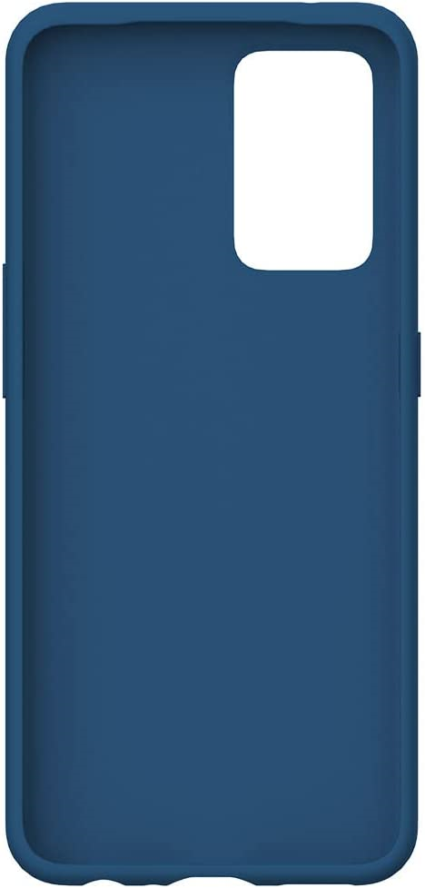 Funda de teléfono azul oscuro con recorte de cámara.