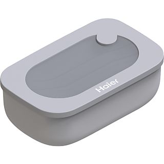 Tupper - Haier HAGSG4080 , Hermético, Lunch box, Válvula para calentar en microondas, Doble compartimento, Gris