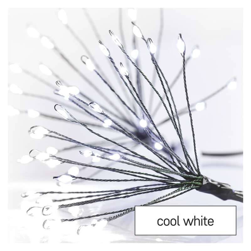 Egy hideg fehér csillag LED-es fénykijelző.