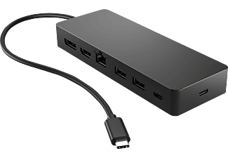 HP Universal USB-C Multiport Hub, Dockingstation, Schwarz