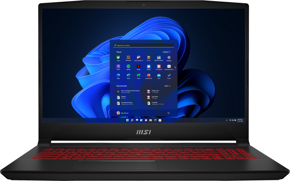MSI Gaming laptop Katana GF66 12UC Intel Core i7-12700H (12UC-407BE)