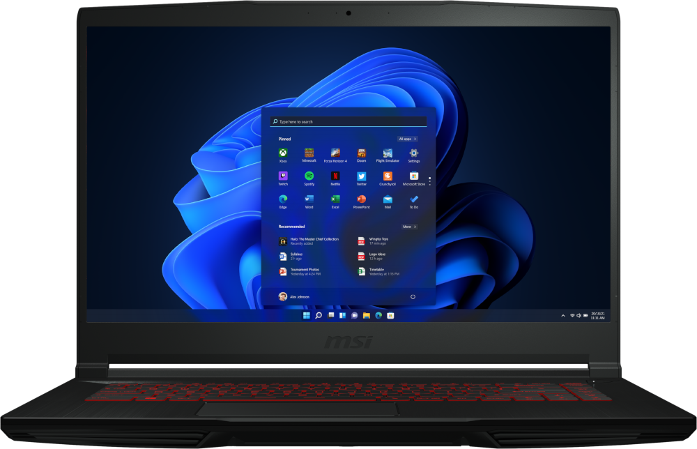 MSI PC portable gamer GF63 Thin 11UD Intel Core i5-11400H (11UD