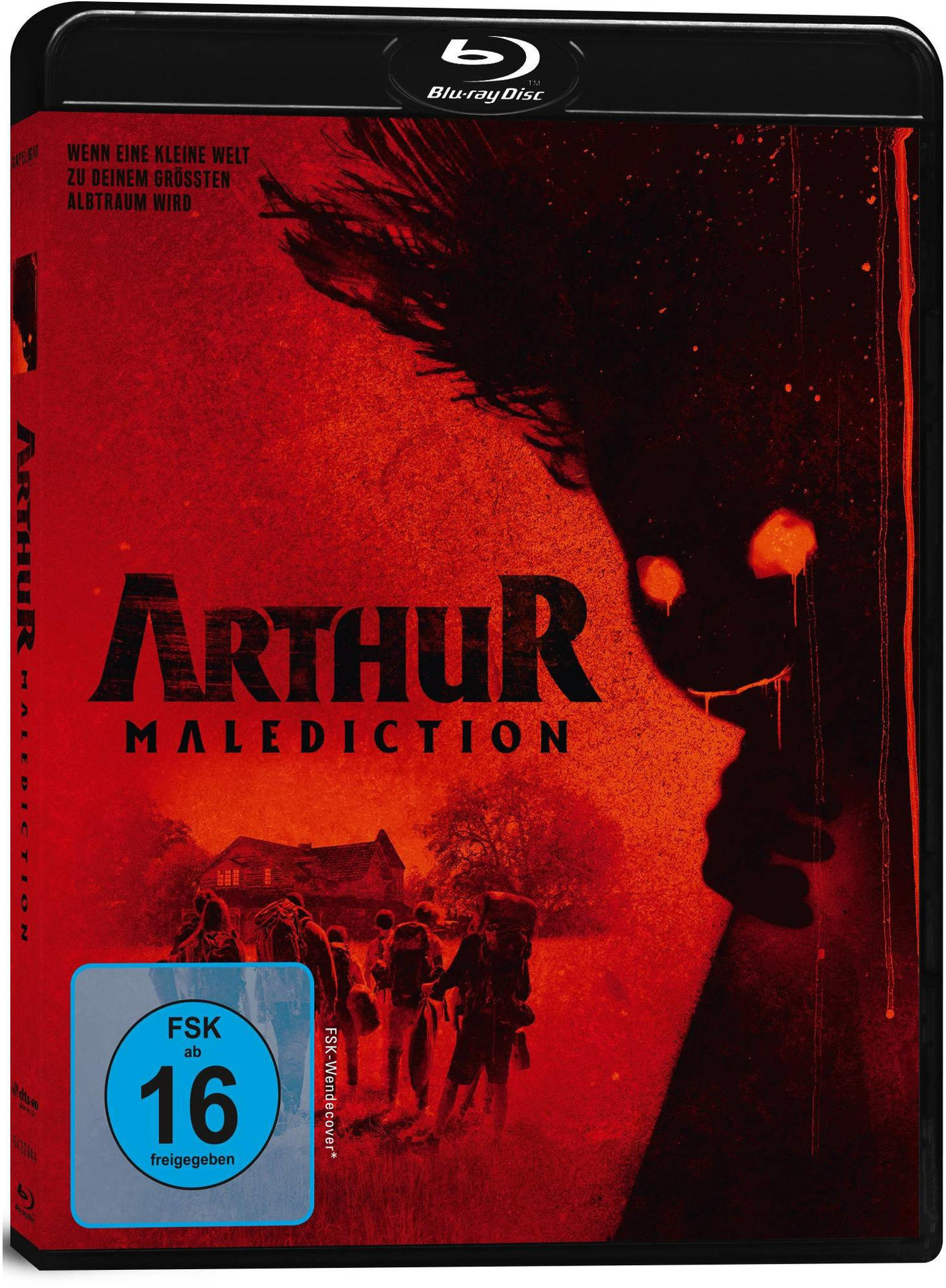 Blu-ray-Disc-Cover für Arthur Malediction, ein Horrorfilm.