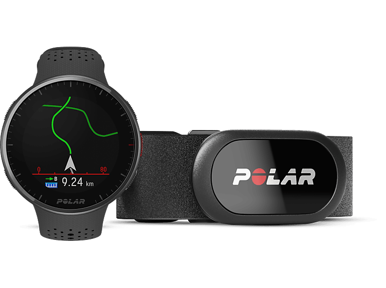 Reloj deportivo  Polar Pacer Pro, Negro, 21 cm, 1.2, GPS, GLONASS,  Frecuencia cardíaca, WR50M