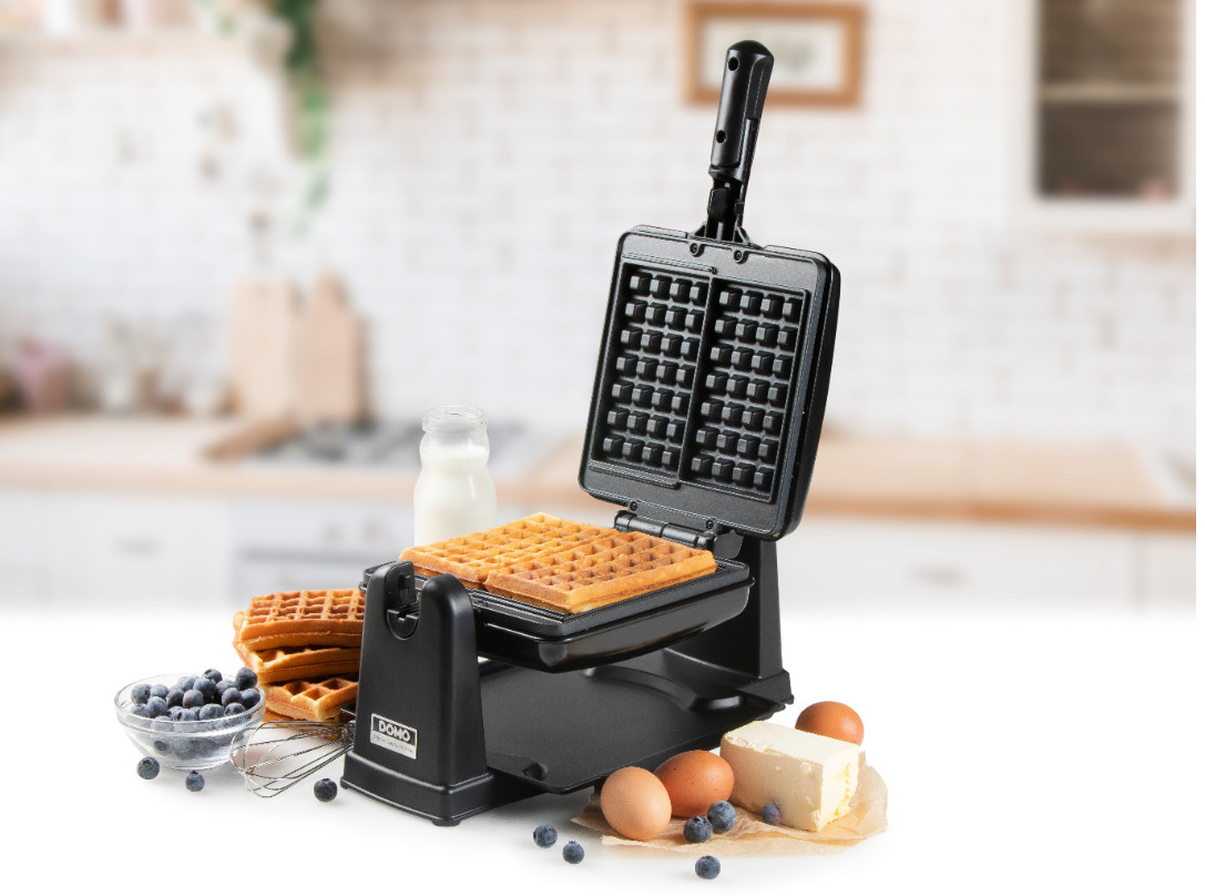 DOMO DO9250W wafelijzer - voor 4 vierkante wafels 1600 W