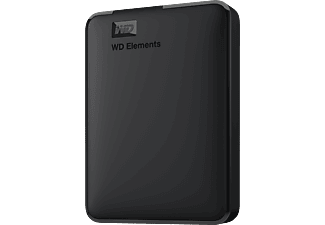 WESTERN DIGITAL Elements Portable - Disco rigido (HDD, 5 TB, Nero)