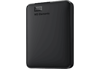 WESTERN DIGITAL Elements Portable - Disque dur (HDD, 5 TB, Noir)