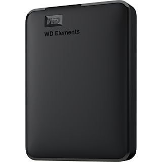 WESTERN DIGITAL Elements Portable - Disque dur (HDD, 4 TB, Noir)