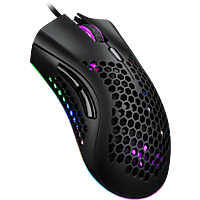 ISY Gaming Maus IGM 4500 Honeycomb, RGB, Kabelgebunden, Schwarz
