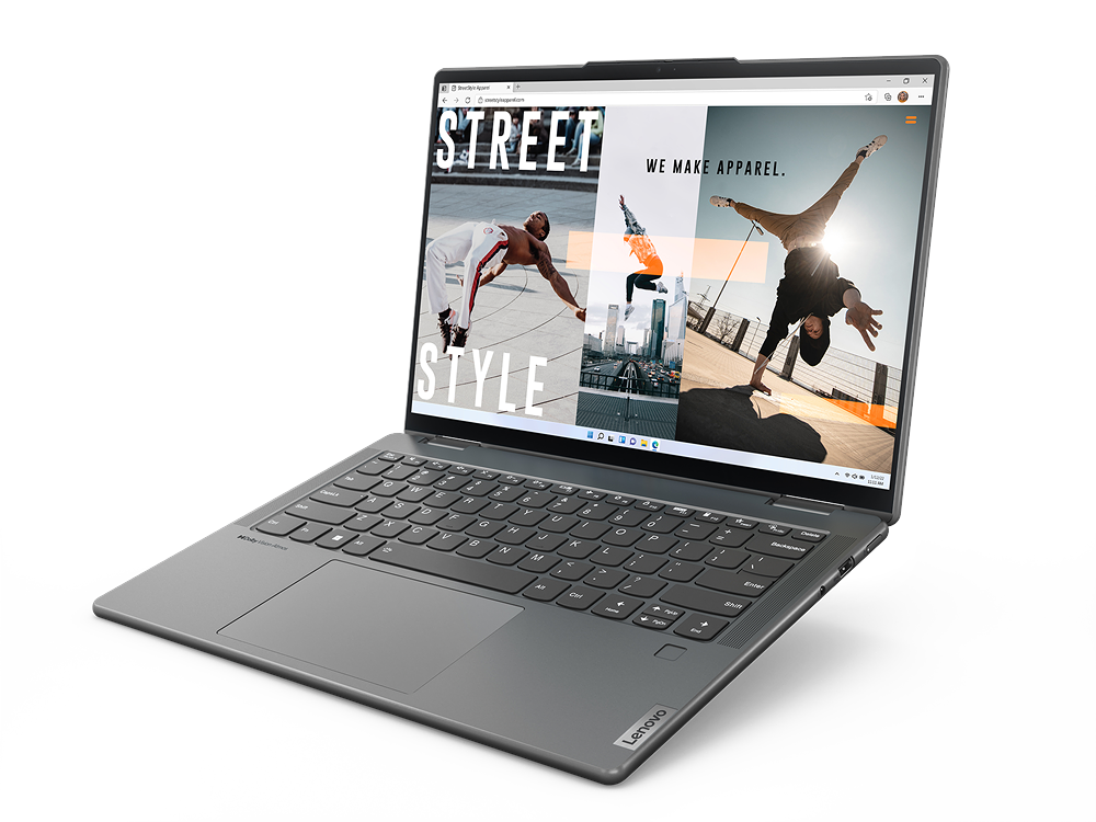 Convertible 2 en 1 - Lenovo Yoga 7 14ARB7, 14" DCI 2.2K, AMD Ryzen™ 5 6600U, 8GB RAM, 512GB SSD, Radeon™ 660M Graphics, Windows 11 Home