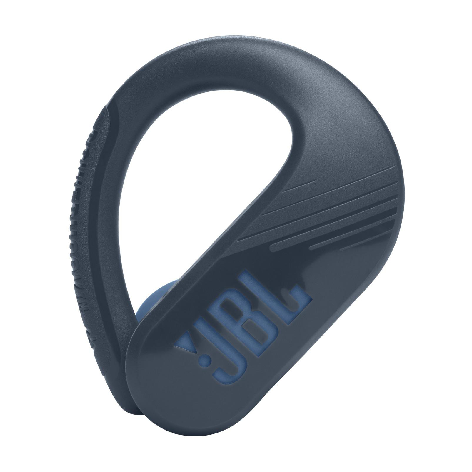 Blauer und schwarzer JBL Sport-Ohrhörer.