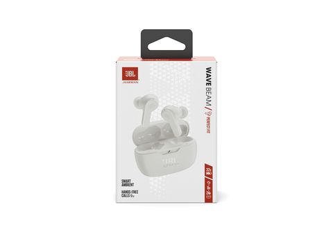 BEAM MediaMarkt Weiß Kopfhörer Wireless, True Weiß WAVE Bluetooth Kopfhörer | JBL In-ear