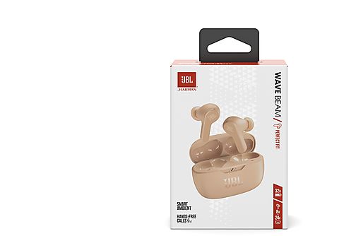 True | Kopfhörer Beige Beige Wireless, Kopfhörer MediaMarkt BEAM JBL Bluetooth WAVE In-ear