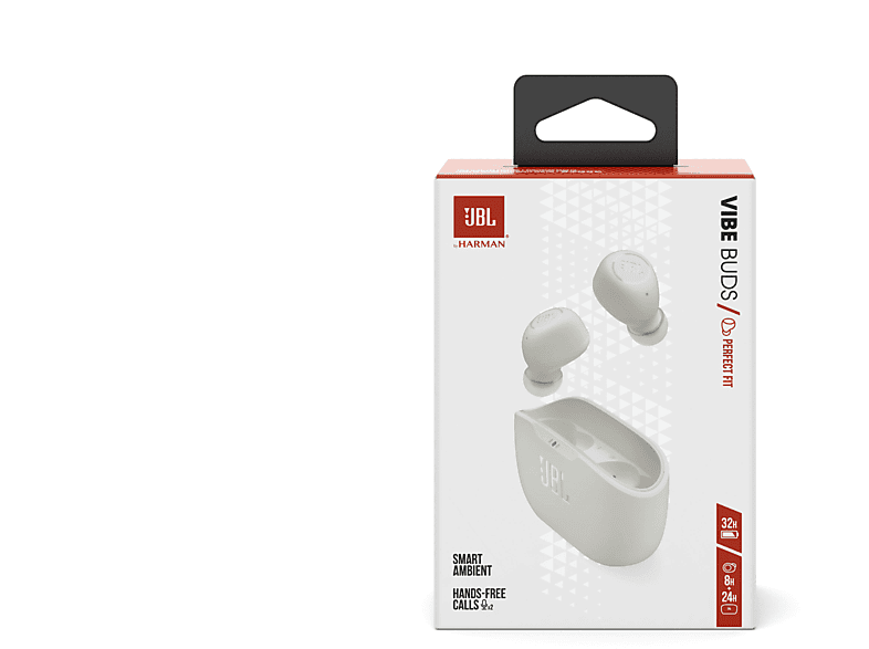 JBL WAVE BUDS True Wireless, In-ear Kopfhörer Bluetooth Weiß