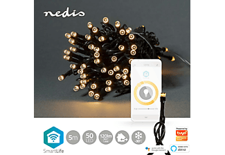 NEDIS SmartLife WLAN LED Lichterkette, 5m, 50 LED's, Warmweiß