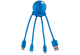 XOOPAR Câble USB 4-en-1 Octopus Bleu (XP6104016M)