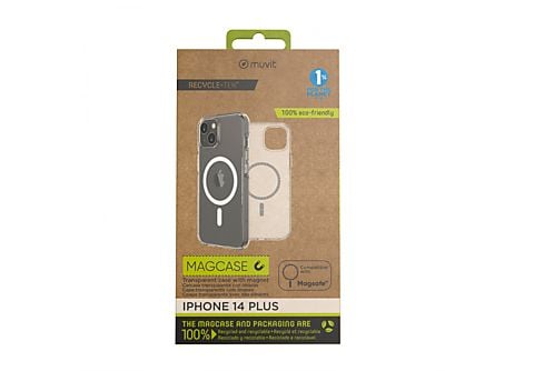 Funda iPhone 15 Pro Transparente Recycletek MagSafe Muvit