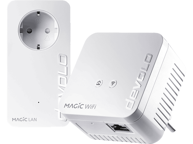 Devolo Magic 1 WiFi 1200 Mbit/s Ethernet LAN Anschluss WLAN weiß 2 Stück:  : Computer & Zubehör