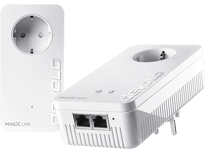 DEVOLO 8816 Magic 2 WiFi 6 Starter Kit Powerline Adapter 2400 Mbit/s  Kabellos und Kabelgebunden Powerline, Dlan & Ethernet-Adapter