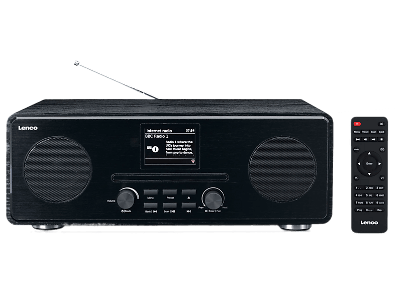 Lenco DIR-261BK Internet DAB+ FM Bluetooth Radio