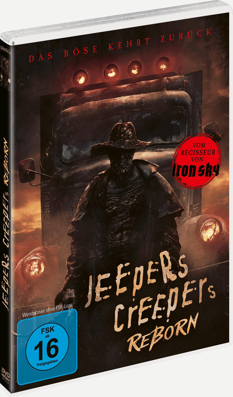 Filmcover von 'Jeepers Creepers: Reborn'. Ein Monster steht an einem Truck.