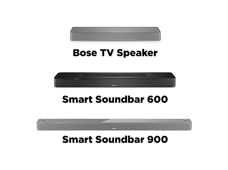 BOSE Smart Soundbar 600, Dolby Atmos, Soundbar, Schwarz | MediaMarkt