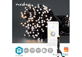 NEDIS SmartLife WLAN LED Lichterkette, 10m, 100 LED's, Warmweiß