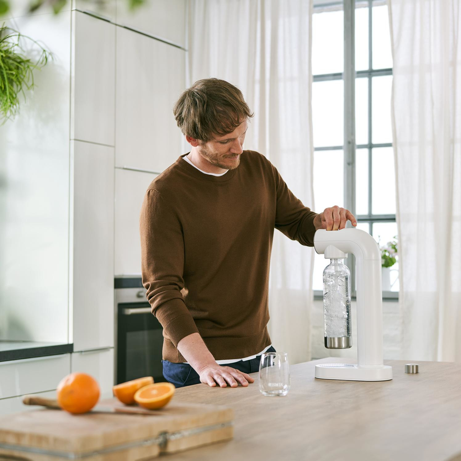 BRITA SodaONE Bruiswatertoestel Wit - incl. CO2-cilinder & fles