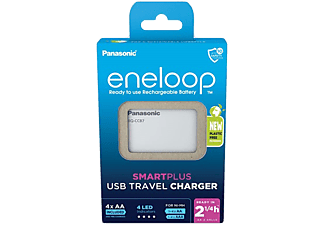 PANASONIC eneloop akkumulátor töltő időzítővel 4db 2000mAh AA, ceruza akkumulátorral (KKJ87MCD40USB)