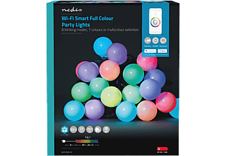 NEDIS SmartLife WLAN LED Lichterkette Party, 10m, 20 LED's, RGB