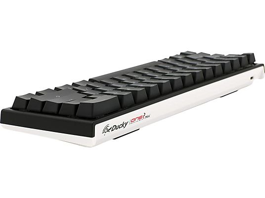 DUCKY ONE 2 Mini - Tastiera da gioco, Connessione con cavo, QWERTZ, 60%, Mechanical, Cherry MX Red, Nero/Bianco