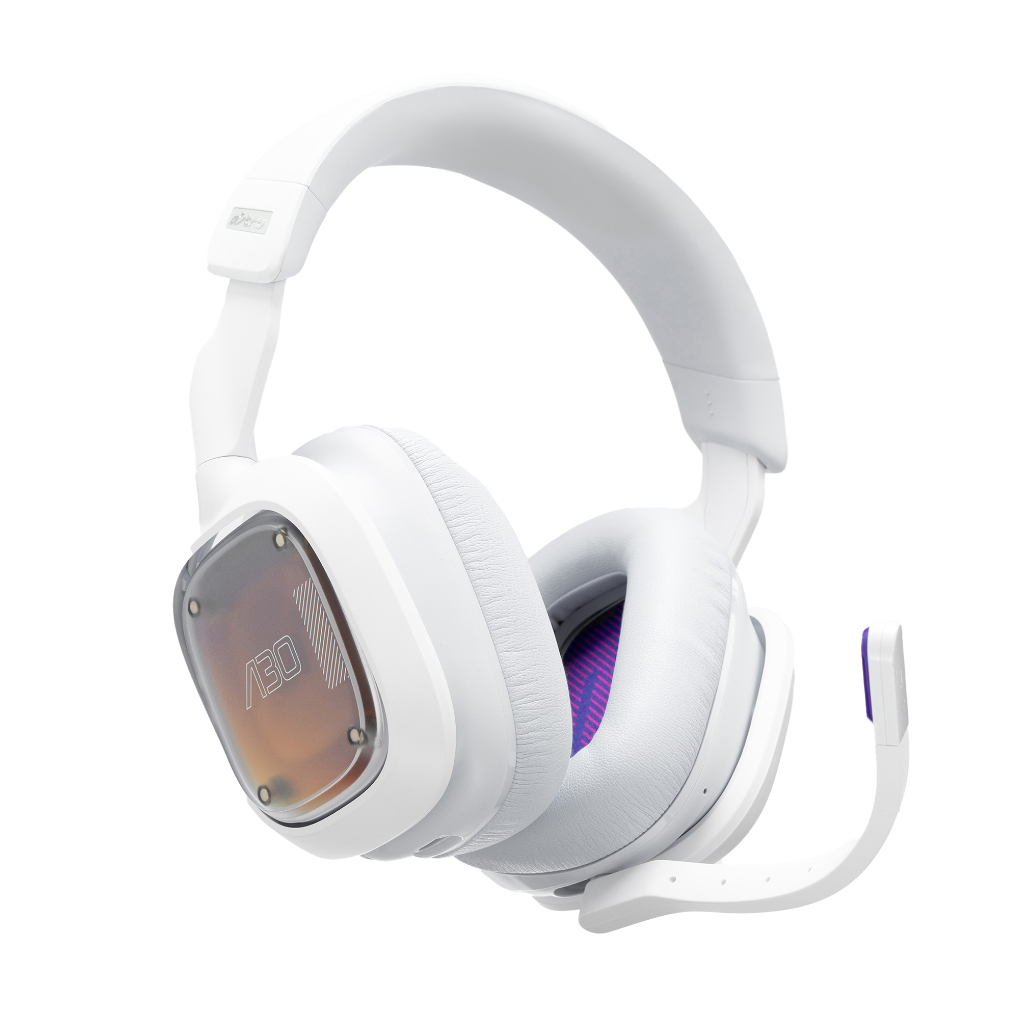 ASTRO GAMING A30 Lightspeed, Weiß/Purple Headset Over-ear PS5, Gaming