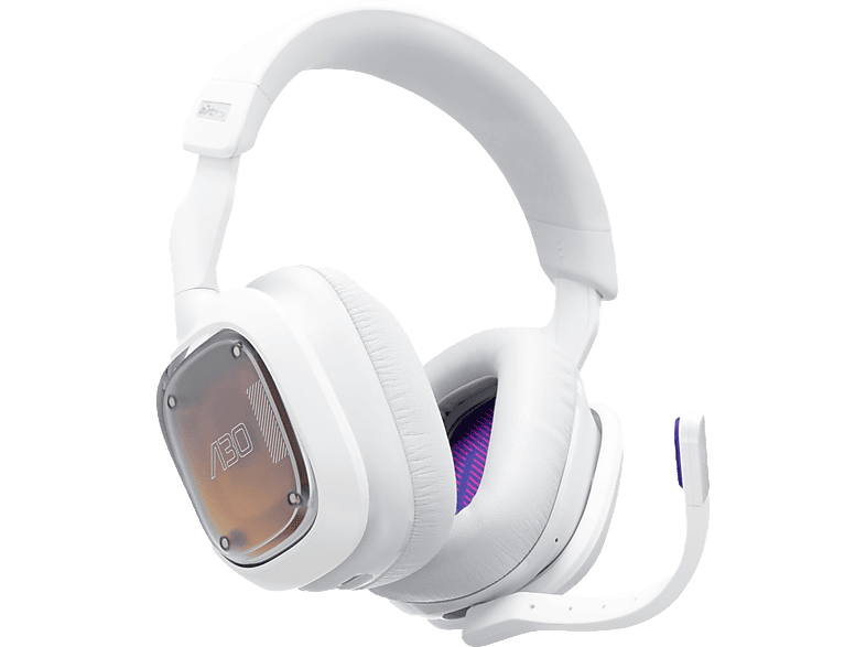 ASTRO GAMING A30 Lightspeed, PS5, Weiß/Purple Headset Over-ear Gaming