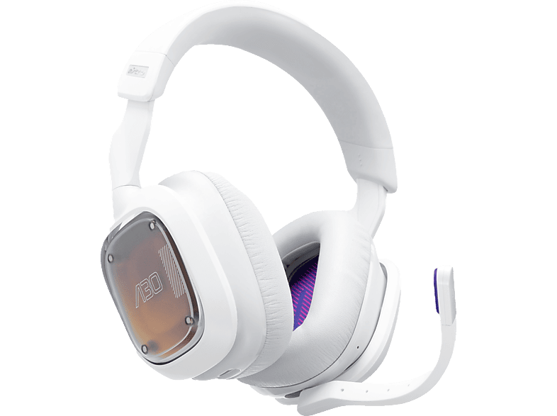 ASTRO GAMING A30 Lightspeed, Weiß/Purple Headset Over-ear PS5, Gaming