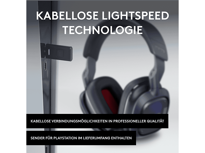 Thumbnail - ASTRO GAMING A30 Lightspeed, PS5, Over-ear Gaming Headset Navy/Red