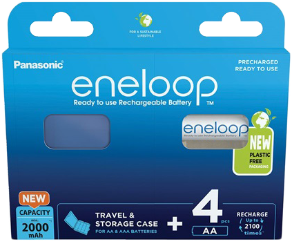 PANASONIC eneloop 4db 2000mAh Ni-MH AA/ceruza akkumulátor + akkubox (BK3MCDEC4BE)