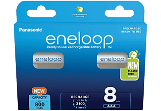 PANASONIC eneloop 8db 800mAh Ni-MH AAA mikró akkumulátor (BK4MCDE-8BE)