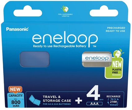 PANASONIC eneloop 4db 800mAh Ni-MH AAA mikró akkumulátor (BK4MCDEC4BE)