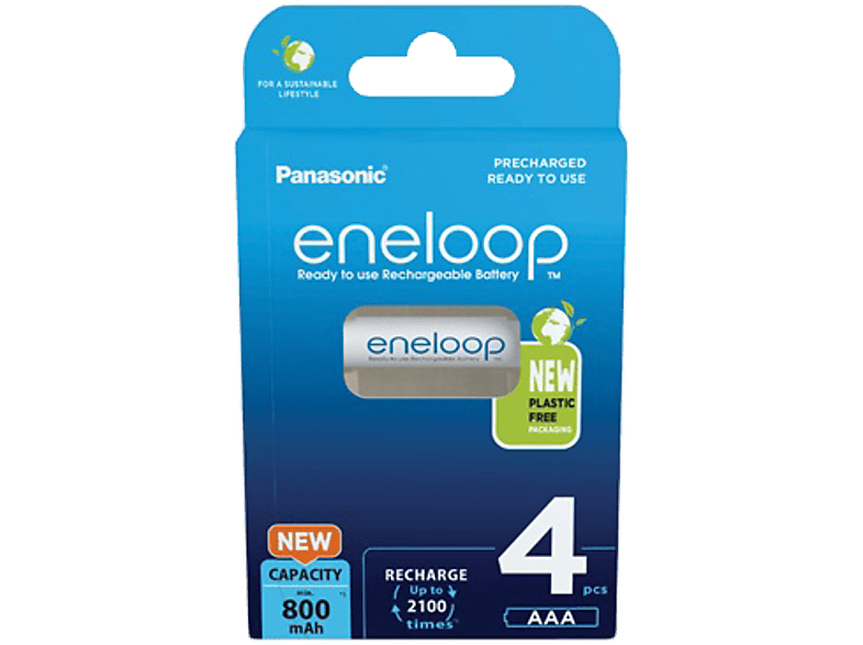 PANASONIC eneloop 4db 800mAh Ni-MH AAA mikró akkumulátor (BK4MCDE-4BE)