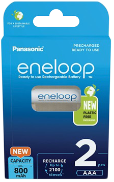 PANASONIC eneloop 2db 800mAh Ni-MH AAA mikró akkumulátor (BK4MCDE-2BE)