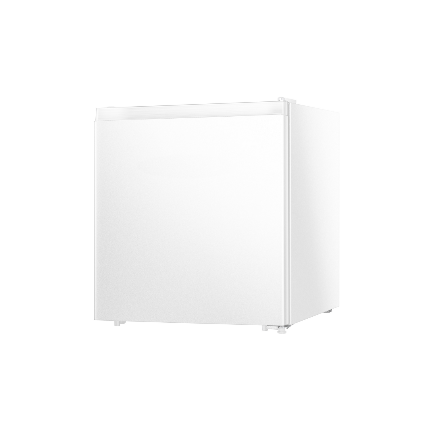 White refrigerator on a white background, isolated.