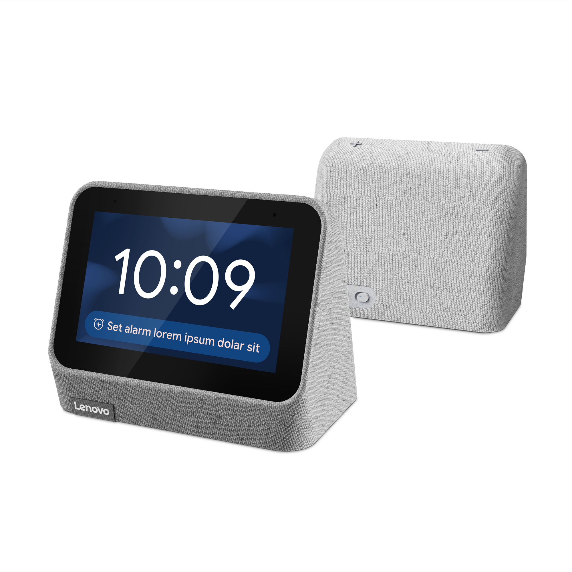 LENOVO ZA970024SE Smart Clock 2 Smart Speaker, Heather Grey