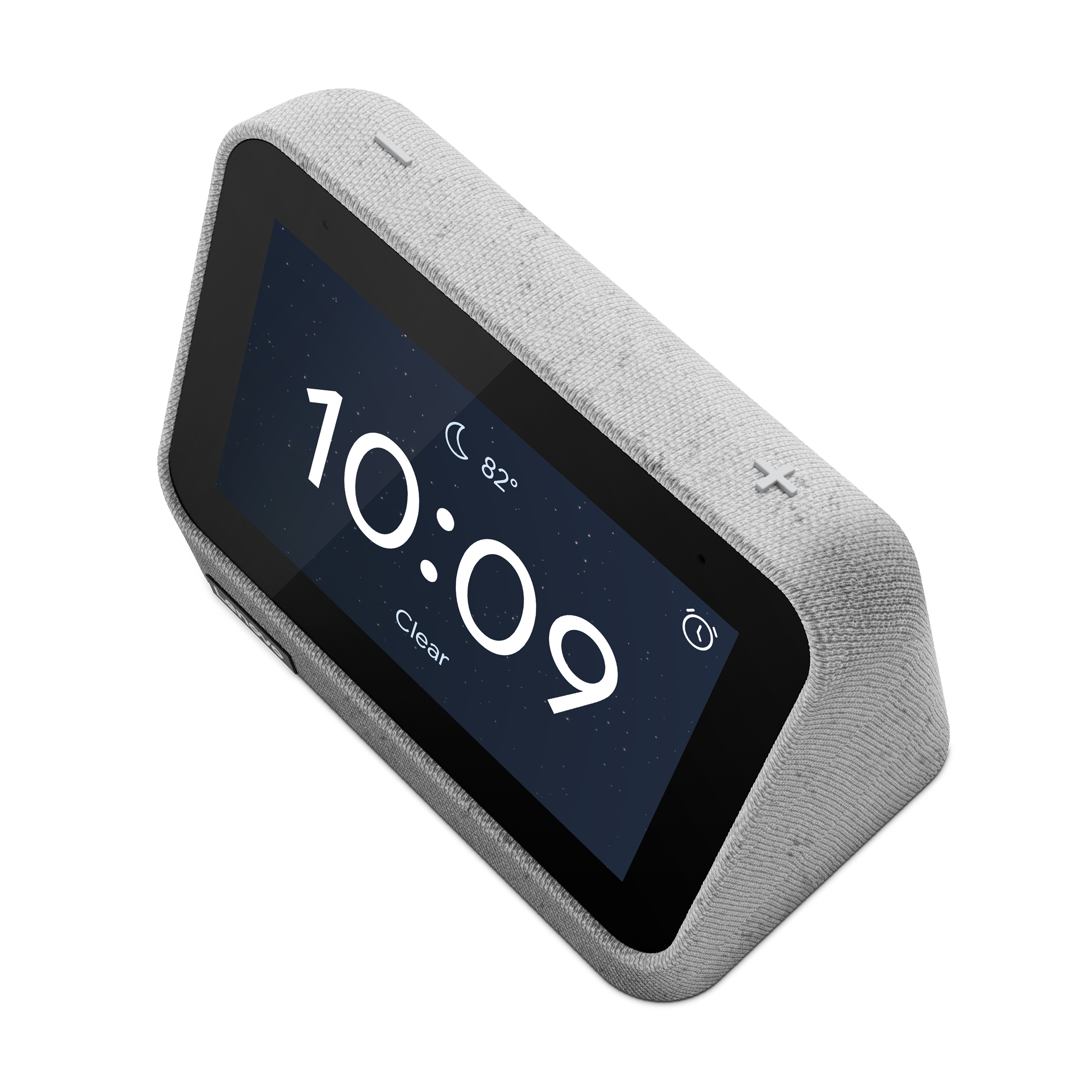 LENOVO ZA970024SE Smart Clock 2 Smart Speaker, Heather Grey