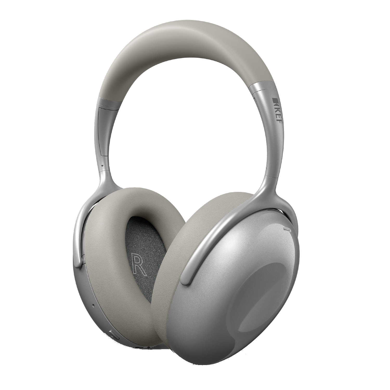 Auriculares De Diadema kef mu7 true wireless con cancelación ruido silver grey bluetooth 5.1 hasta 40hs autonomía