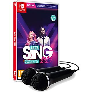 Nintendo Switch Let's Sing 2023 (Incluye canciones españolas) + 2 Micros