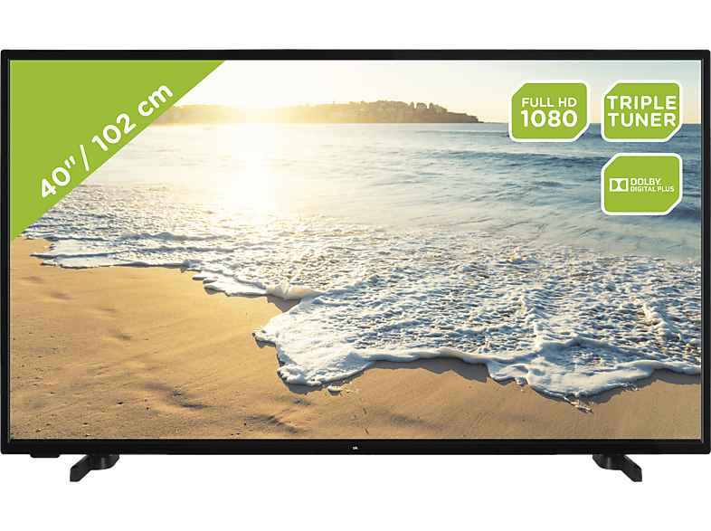 REACONDICIONADO Seminuevo(*) TV LED 40" OK OTV 40F5022V, FullHD