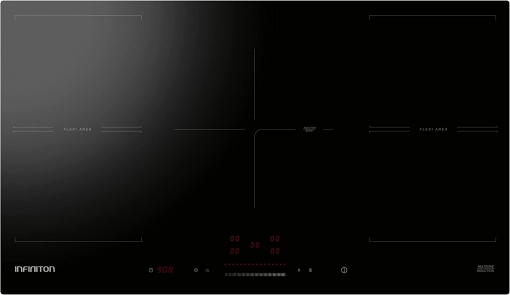 Encimera - Infiniton IND-594B, Inducción Multizona, 5 Zonas De Cocción